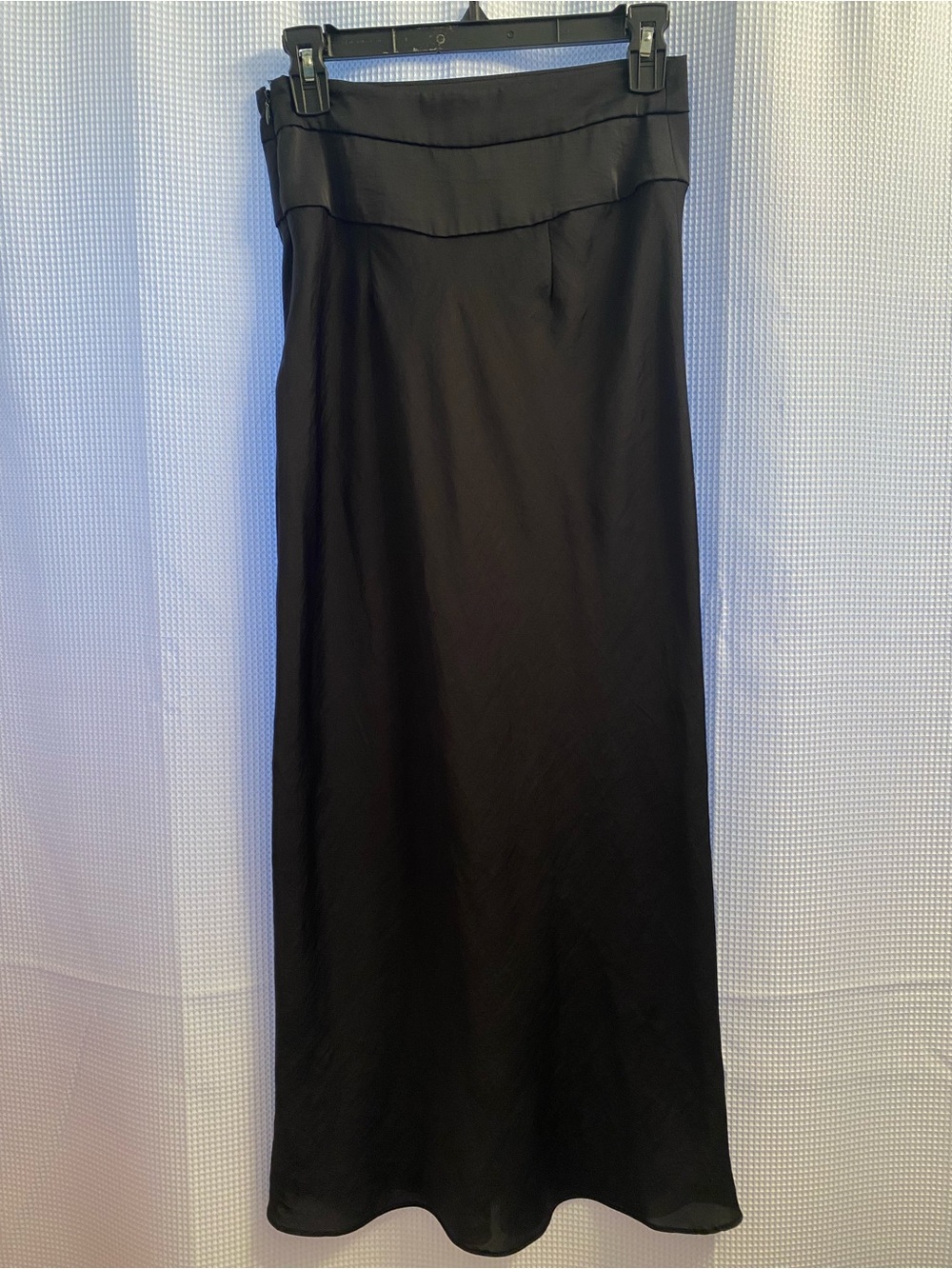 Free People Black Satin Pencil Skirt - Picture 2 of 9